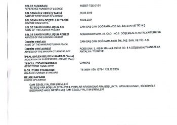 TSE UYGUNLUK BELGESİ - 2024 TSE UYGUNLUK BELGESİ - 2024
